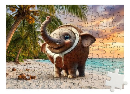 Puzzle Cocofanto Elefanto - słoń kokos brainrot