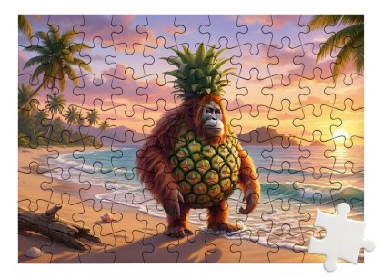Puzzle Orangutini Ananasini - małpa ananas brainrot