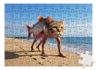 Puzzle Trulimero Trulicina - kot ryba z nogami brainrot