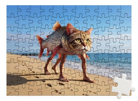 Puzzle Trulimero Trulicina - kot ryba z nogami brainrot