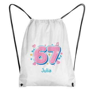 Worek 67 six seven uroczy z dowolnym imieniem