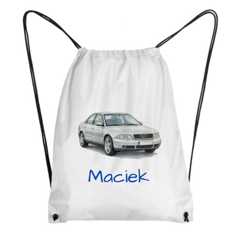 Worek Audi A4 B5 srebrny sedan z dowolnym imieniem