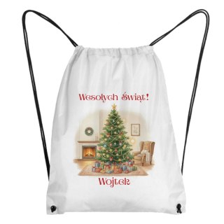 Worek Choinka bożonarodzeniowa z dowolnym imieniem