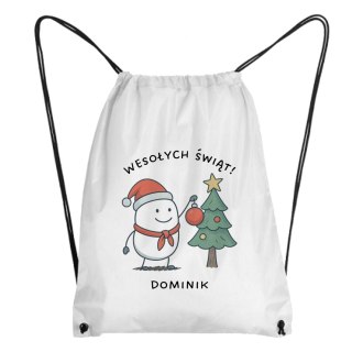 Worek Dekorowanie choinki z dowolnym imieniem