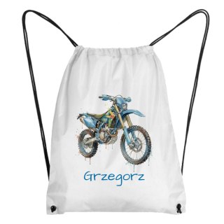 Worek Motocross motocykl z dowolnym imieniem