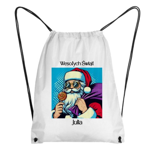 Worek Pop-Art Święty Mikołaj z dowolnym imieniem