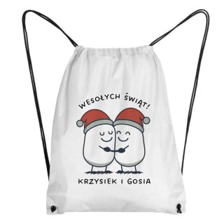 Worek Świąteczne przytulanie z dowolnym imieniem