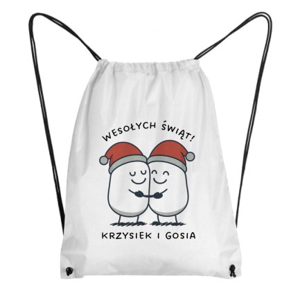 Worek Świąteczne przytulanie z dowolnym imieniem