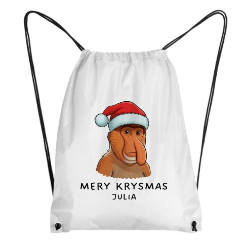 Worek Świąteczny Nosacz Mery Krysmas z dowolnym imieniem