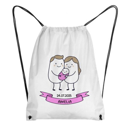 Worek Świeżo upieczeni rodzice - córka z dowolnym imieniem i datą