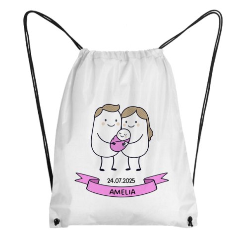 Worek Świeżo upieczeni rodzice - córka z dowolnym imieniem i datą
