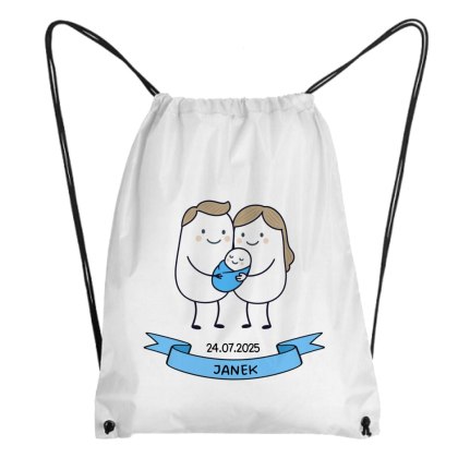 Worek Świeżo upieczeni rodzice - syn z dowolnym imieniem i datą