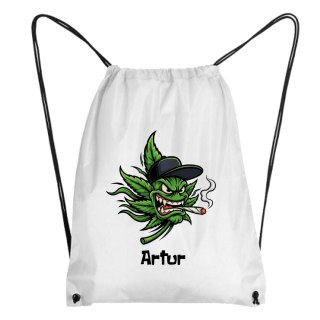 Worek Wściekły liść marihuany z dowolnym imieniem