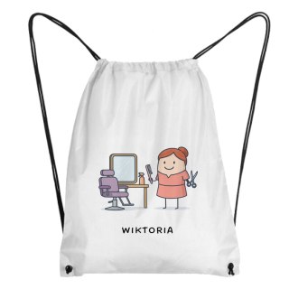 Worek dla fryzjerki z dowolnym imieniem