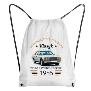 Worek z klasycznym samochodem na urodziny z dowolnym rocznikiem