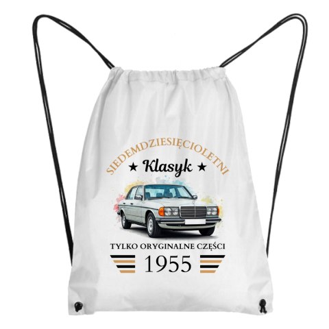 Worek z klasycznym samochodem na urodziny z dowolnym rocznikiem