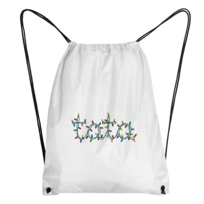 Worek ze świątecznym napisem dla taty