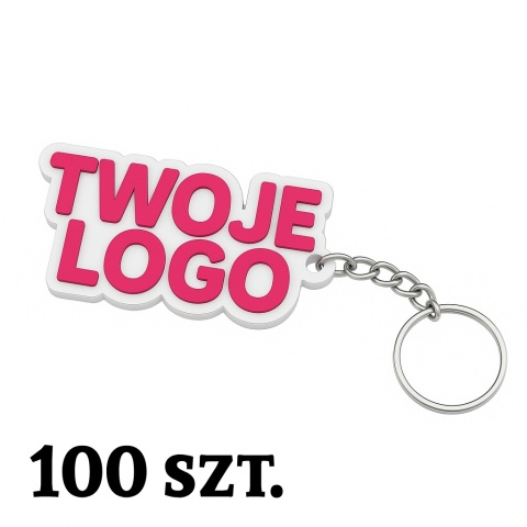 Brelok z logo firmy personalizacja