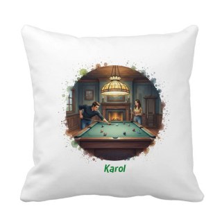 Poduszka Gra w bilarda z dowolnym imieniem