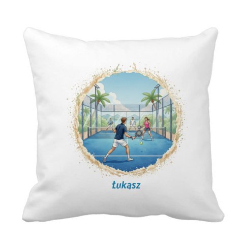 Poduszka Padel z dowolnym imieniem
