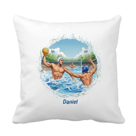 Poduszka Piłka wodna - waterpolo z dowolnym imieniem