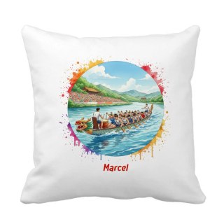 Poduszka Smocze łodzie - dragon boat z dowolnym imieniem