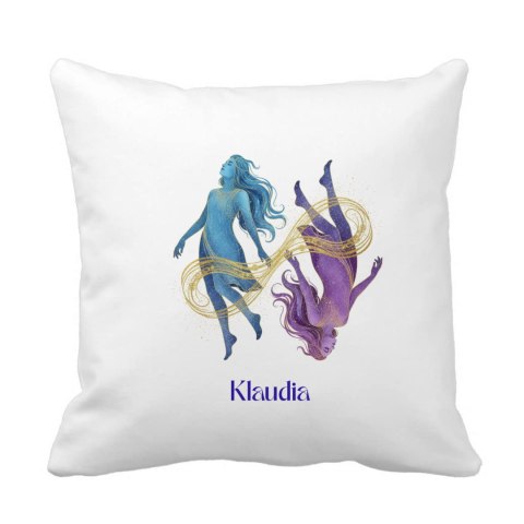 Poduszka Znak zodiaku bliźnięta z dowolnym imieniem