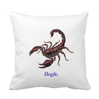 Poduszka Znak zodiaku skorpion z dowolnym imieniem