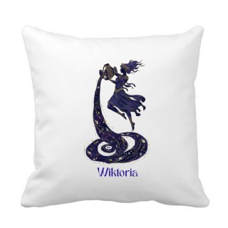 Poduszka Znak zodiaku wodnik z dowolnym imieniem