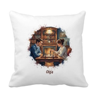 Poduszka gra w szachy z dowolnym imieniem