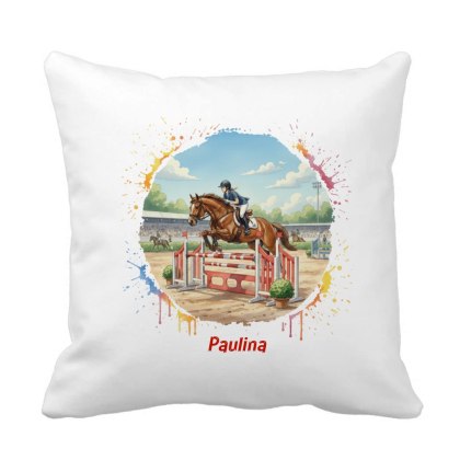 Poduszka jeździectwo - skoki przez przeszkody z dowolnym imieniem