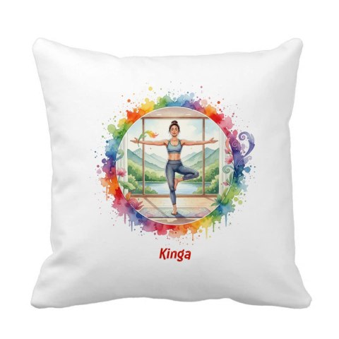 Poduszka joga z dowolnym imieniem