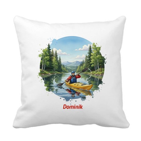 Poduszka kajakarstwo z dowolnym imieniem