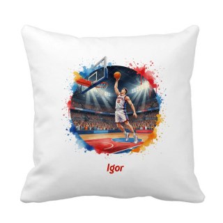 Poduszka koszykarz z dowolnym imieniem