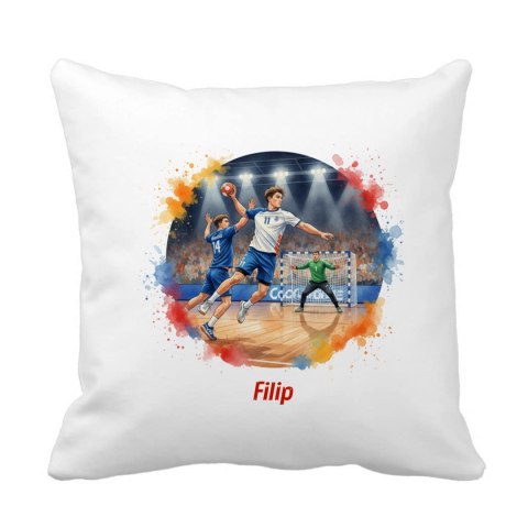 Poduszka piłka ręczna z dowolnym imieniem