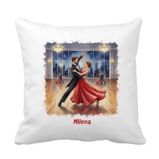 Poduszka taniec towarzyski z dowolnym imieniem