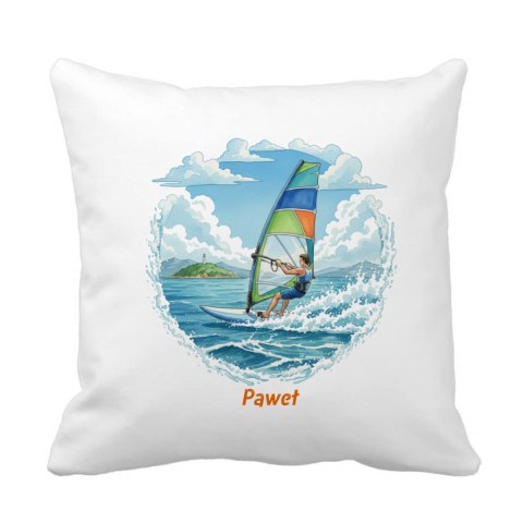 Poduszka windsurfing z dowolnym imieniem