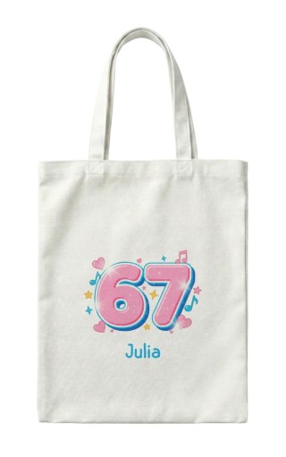 Torba 67 six seven uroczy z dowolnym imieniem