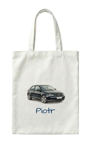 Torba Audi A3 8P czarne z dowolnym imieniem