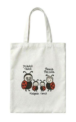 Torba Dla Dziadków biedronki z dowolnym rokiem