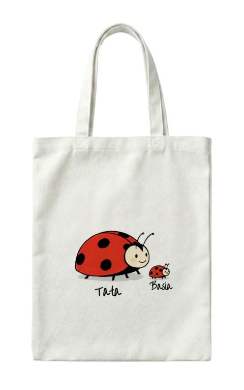 Torba Dla Taty biedronki z dowolnym imieniem