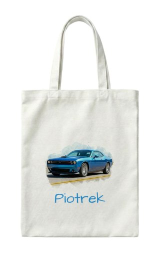 Torba Dodge Challanger polift niebieski z dowolnym imieniem