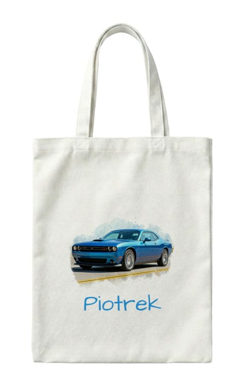 Torba Dodge Challanger polift niebieski z dowolnym imieniem