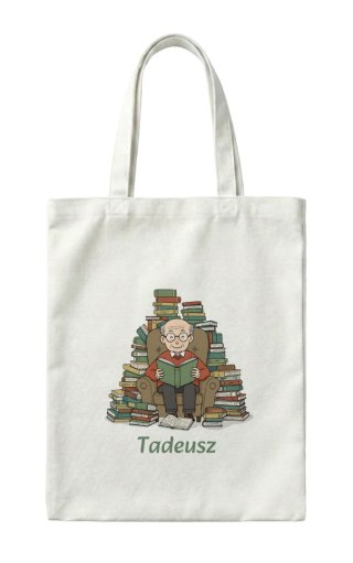 Torba Doświadczony czytelnik z dowolnym imieniem