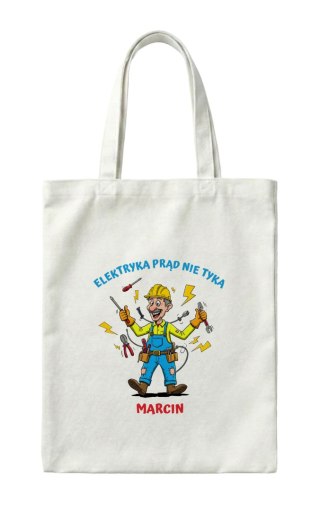 Torba Elektryka prąd nie tyka z dowolnym imieniem
