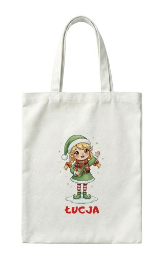 Torba Elfka bożonarodzeniowa z dowolnym imieniem