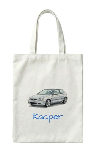 Torba Honda Civic VI srebrna z dowolnym imieniem