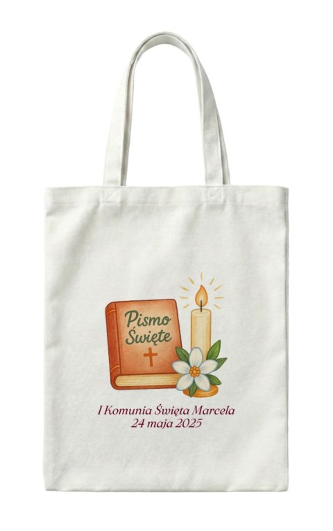 Torba I Komunia Święta - Pismo Święte z dowolnym imieniem i datą