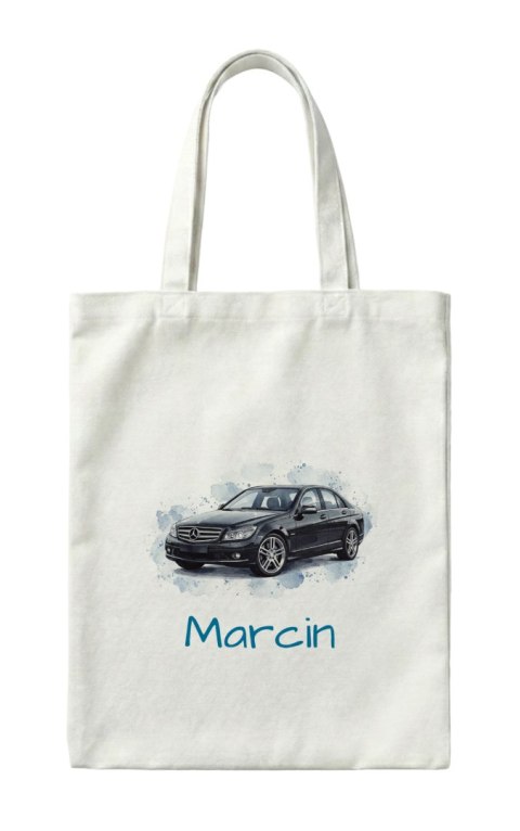 Torba Mercedes W204 C klasa czarny z dowolnym imieniem