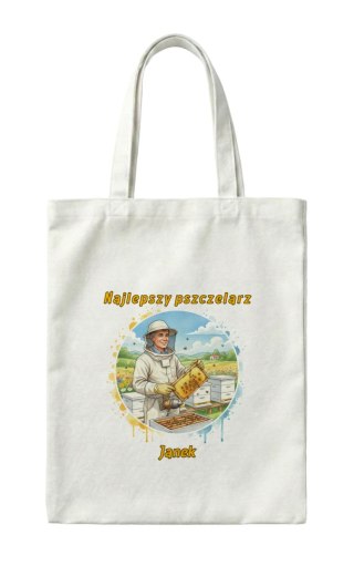 Torba Najlepszy pszczelarz z dowolnym imieniem
